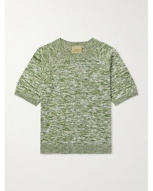 Federico Curradi Linen And Organic Cotton-Blend T-Shirt - Green