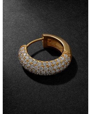 Alex Moss New York Huggie 14-Karat Diamond Earring - Black