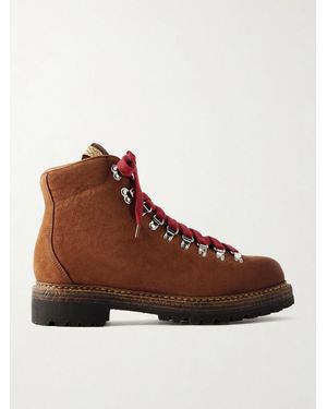 Visvim Whymper Folk Distressed Leather Lace-Up Boots - Brown