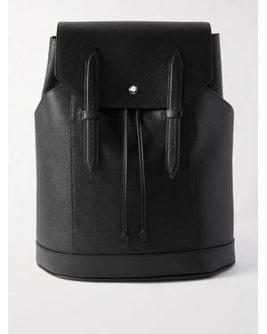 Montblanc Sartorial Medium Cross-Grain Leather Backpack - Black
