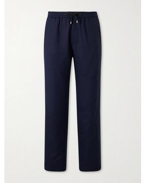 God's True Cashmere Straight-Leg Cashmere Trousers - Blue