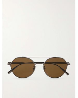 Dior Diorblacksuit R6U Aviator-Style-Tone Sunglasses - Natural