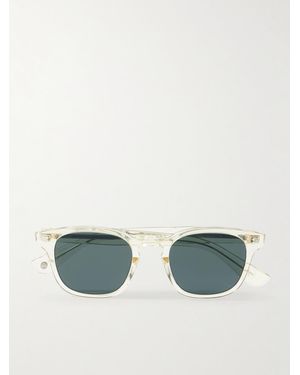 Garrett Leight Ace Ii Sun D-Frame Acetate Sunglasses - Green