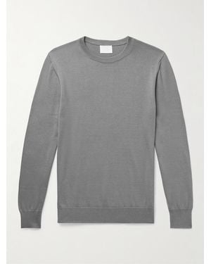 Handvaerk Pima Cotton Jumper - Grey