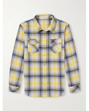 God's True Cashmere Checked Cashmere Shirt - Grey