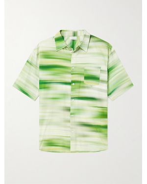John Elliott Printed Cotton-Blend Voile Shirt - Green