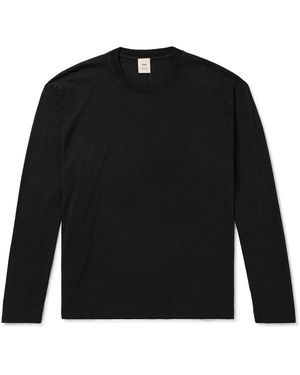 SSAM Charlie Organic Cotton-Jersey T-Shirt - Black