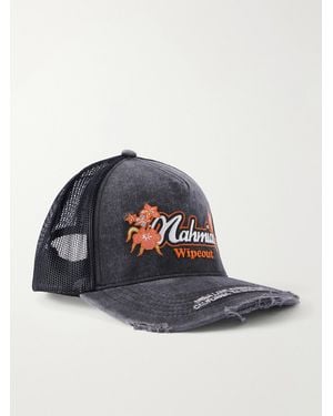 NAHMIAS Wipeout Cotton-Canvas Cap - Blue