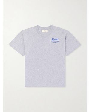CHERRY LA Best Of The Breed Cropped Printed Cotton-Jersey T-Shirt - Grey