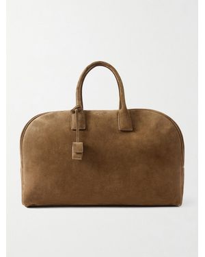 Saint Laurent Suede Duffle Bag - Marrone