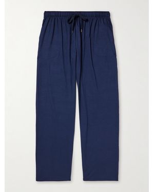 Derek Rose Marlowe Stretch-Micro Modal Jersey Pyjama Trousers - Blu