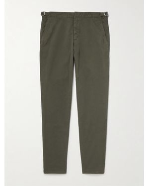 Orlebar Brown Fallon Straight-Leg Organic Cotton-Blend Twill Trousers - Black