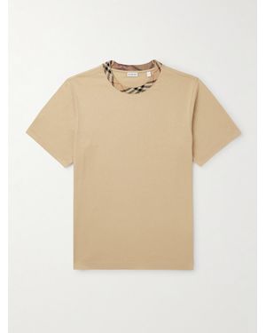 Burberry Cotton-Jersey T-Shirt - Natural
