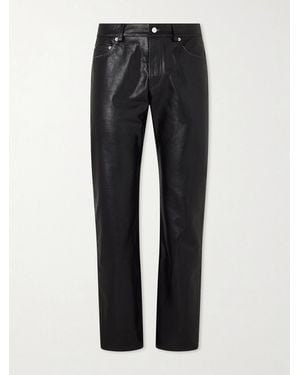 Enfants Riches Deprimes Tommy Tonsil Straight-Leg Leather Trousers - Black