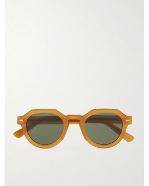 Ahlem Grenelle Round-Frame Acetate Sunglasses - Orange