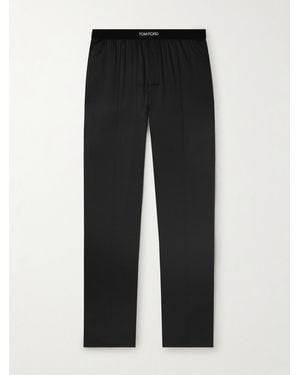 Tom Ford Pantaloni Da Pigiama - Nero