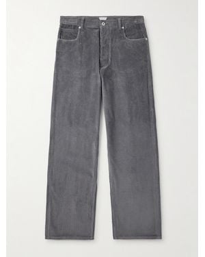 Bottega Veneta Pantaloni A Gamba Larga - Grigio