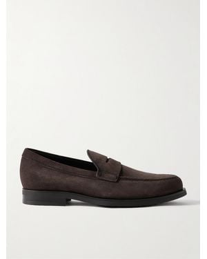 Tod's Suede Loafers - Black
