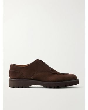 John Lobb Land Suede Derby Shoes - Brown