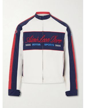 Aimé Leon Dore Logo-Embroidered Shell Lightweight Jacket - Blue