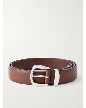 Anderson's 2Cm-Tone And Leather Belt - Brown