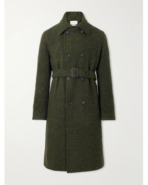 Oliver Spencer Morgan Double-breasted Wool Coat - Green