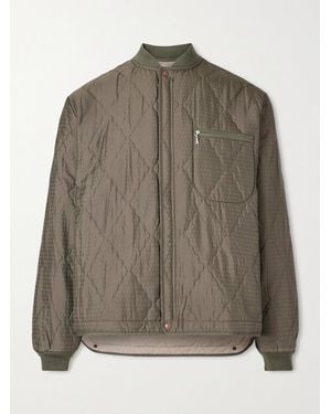 Beams Plus Quilted Blouson Jacket - Brown