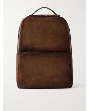 Officine Creative Quentin/023 Suede Backpack - Brown