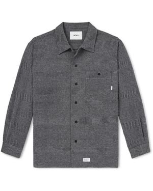 WTAPS Crumb Houndstooth Flannel Shirt - Gray