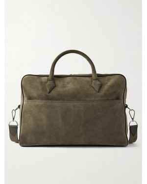 Metier Closer Two Day Suede Weekend Bag - Green