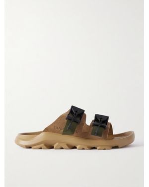 Birkenstock Maharishi Mogami Terra Tech Suede Sandals - Natural