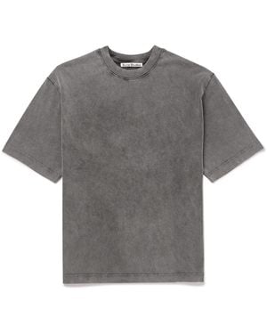 Acne Studios Extorr Logo-Appliqué Cotton-Jersey T-Shirt - Gray