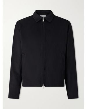 NN07 Arlo 8447 Wool-Blend Felted Jacket - Blue