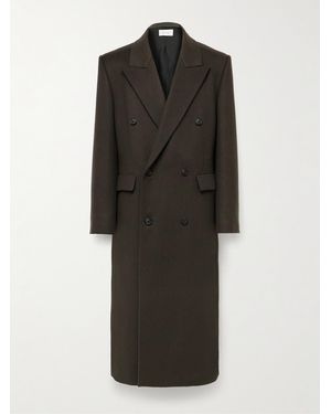 The Row Velasco Double-Breasted Cashmere Coat - Black