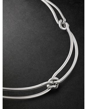 MAOR Unity Link Sterling Necklace - Black