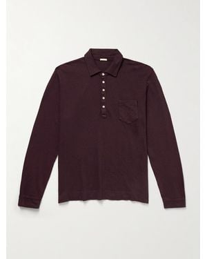 Massimo Alba Cotton-Blend Polo Shirt - Purple