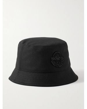 Moncler Genius Roc Nation By Jay-Z Logo-Appliquéd Twill Bucket Hat - Black