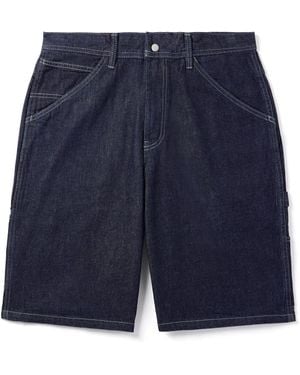 Neighborhood Straight-Leg Denim Shorts - Blue