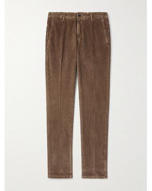 Slowear Incotex Slim-fit Cotton-blend Corduroy Trousers - Brown