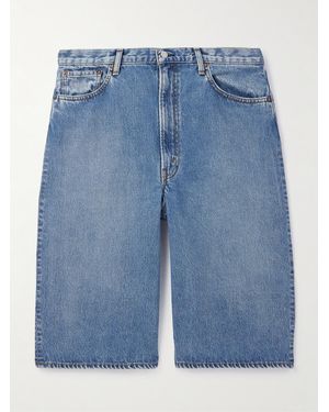 Orslow Super Dad's weit geschnittene Jeansshorts - Blau