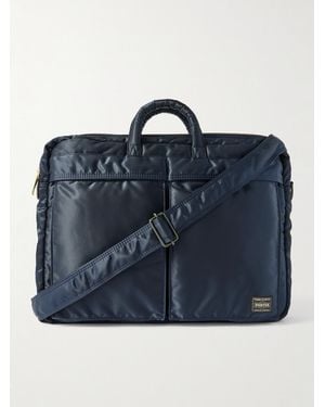 Porter-Yoshida and Co Tanker 2Way Nylon-Twill Briefcase - Blue