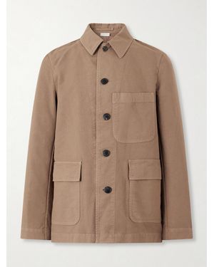 Dries Van Noten Braxton Garment-Dyed Cotton Jacket - Natural