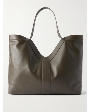 Saint Laurent Y Tote aus Leder - Schwarz