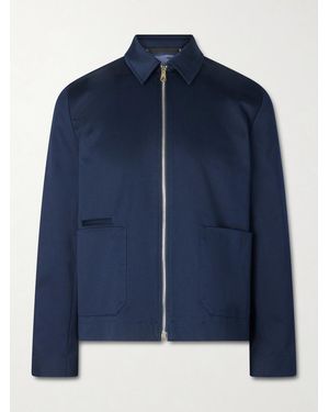 Paul Smith Cotton-blend Twill Jacket - Blue