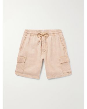 Vilebrequin Baie Straight-Leg Linen Drawstring Cargo Shorts - Natural