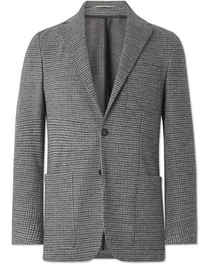 Canali Impeccabile Puppytooth Wool Blazer - Gray