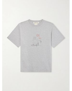 Remi Relief Oh, You Printed Cotton-Jersey T-Shirt - Grey