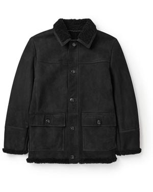 Canali Shearling Jacket - Black