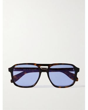 Cutler and Gross Aviator-Style Acetate Sunglasses - Blue