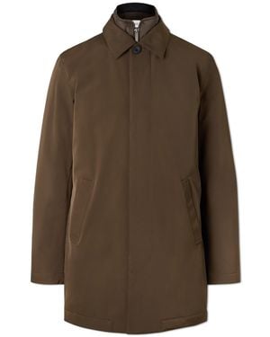 NN07 Blake 8240 Coated-Twill Trench Coat - Brown